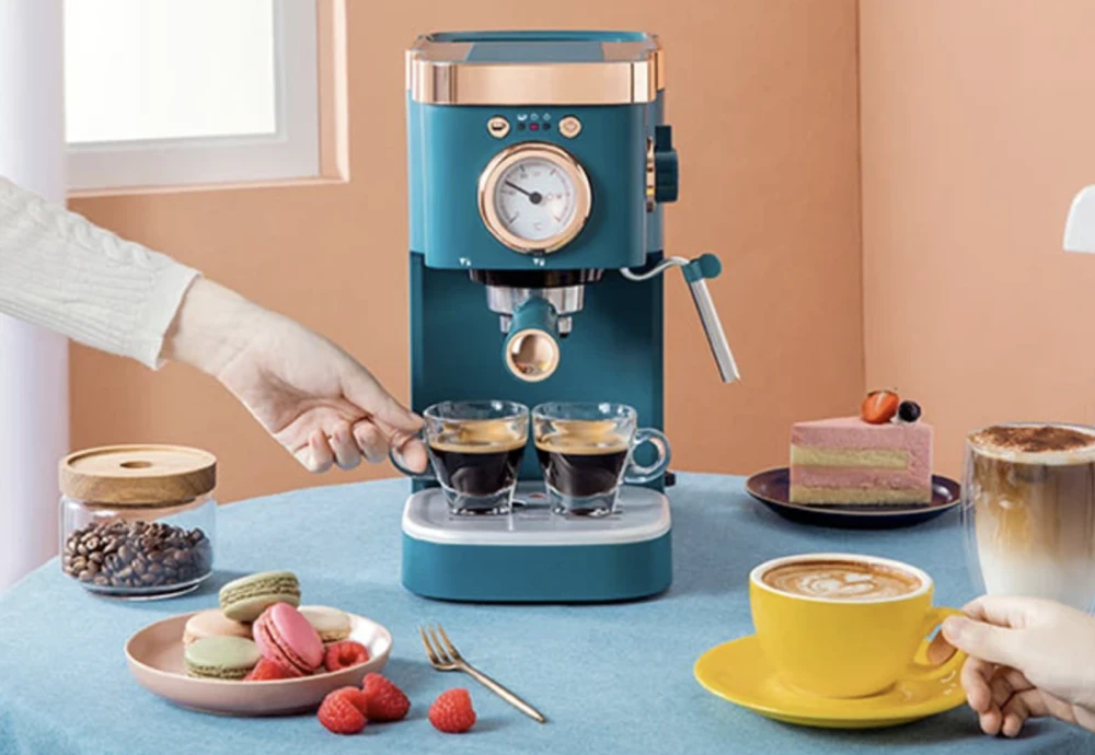 espresso machine with steaming wand